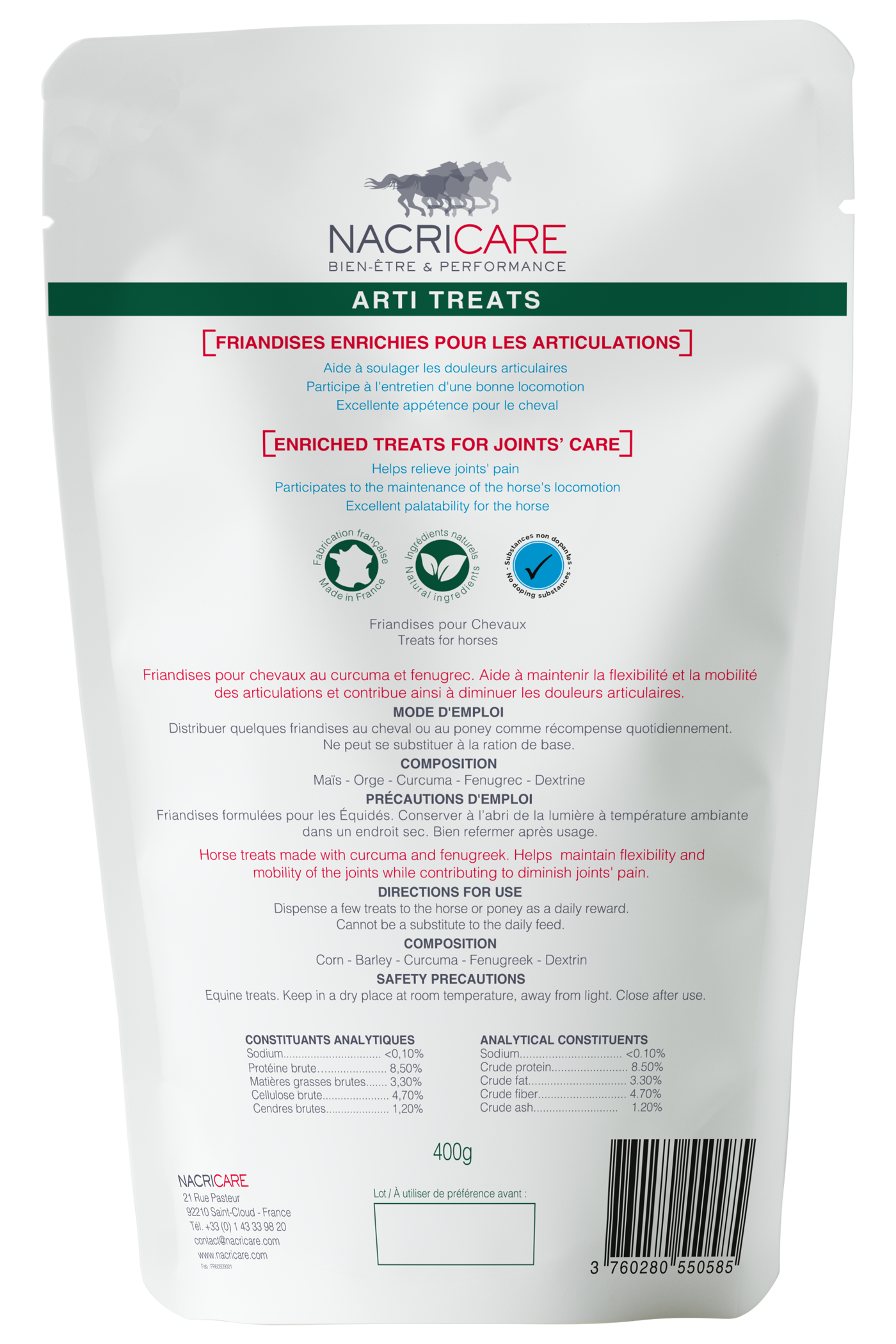 ARTI TREATS - FRIANDISES CHEVAL - NACRICARE