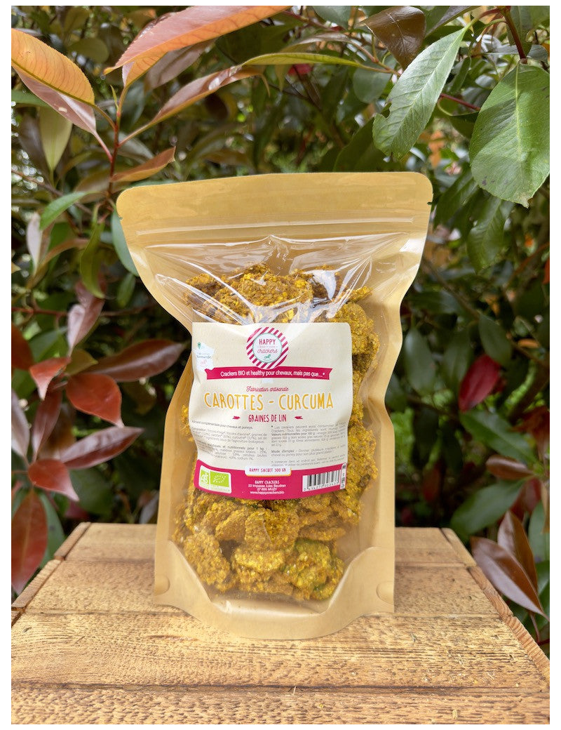 Crackers Cheval Carottes Curcuma - HAPPY CRACKERS